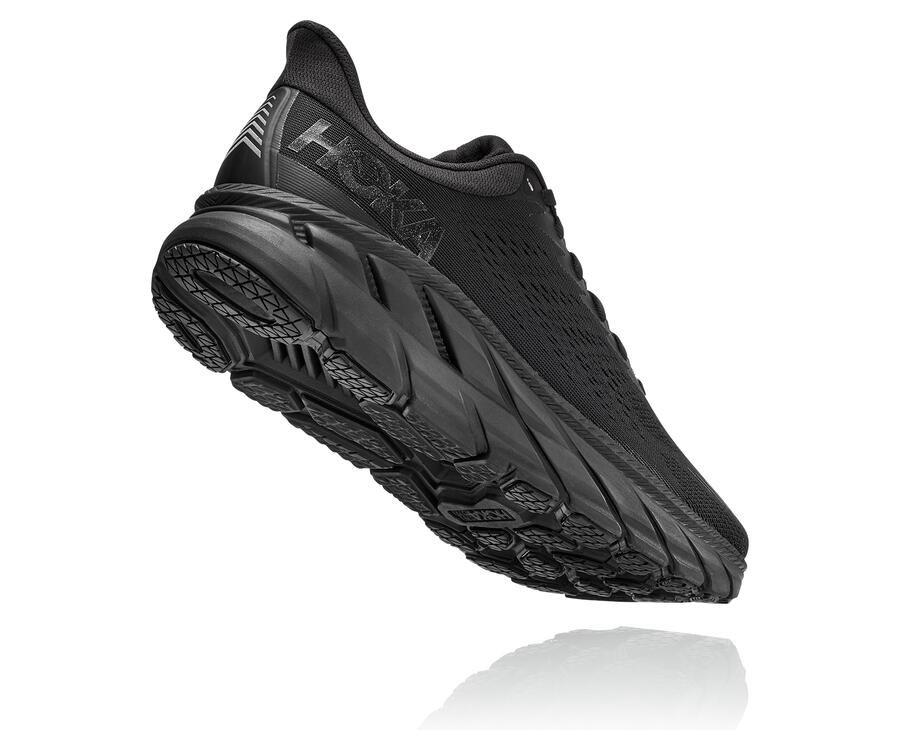 Tenis Hoka One One Hombre Negros - Clifton 7 - QHJB76281